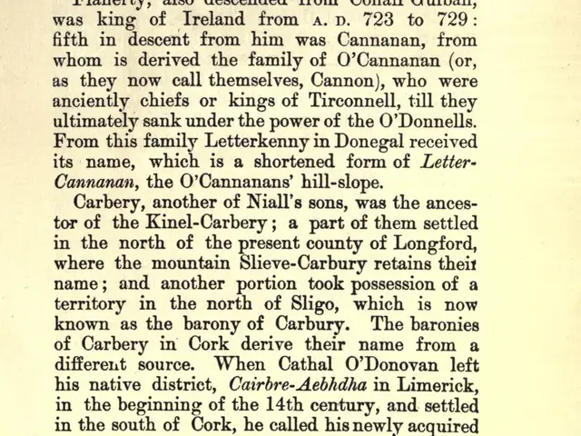 Leathanach clóite a mhíníonn ainm Bhaollaigh